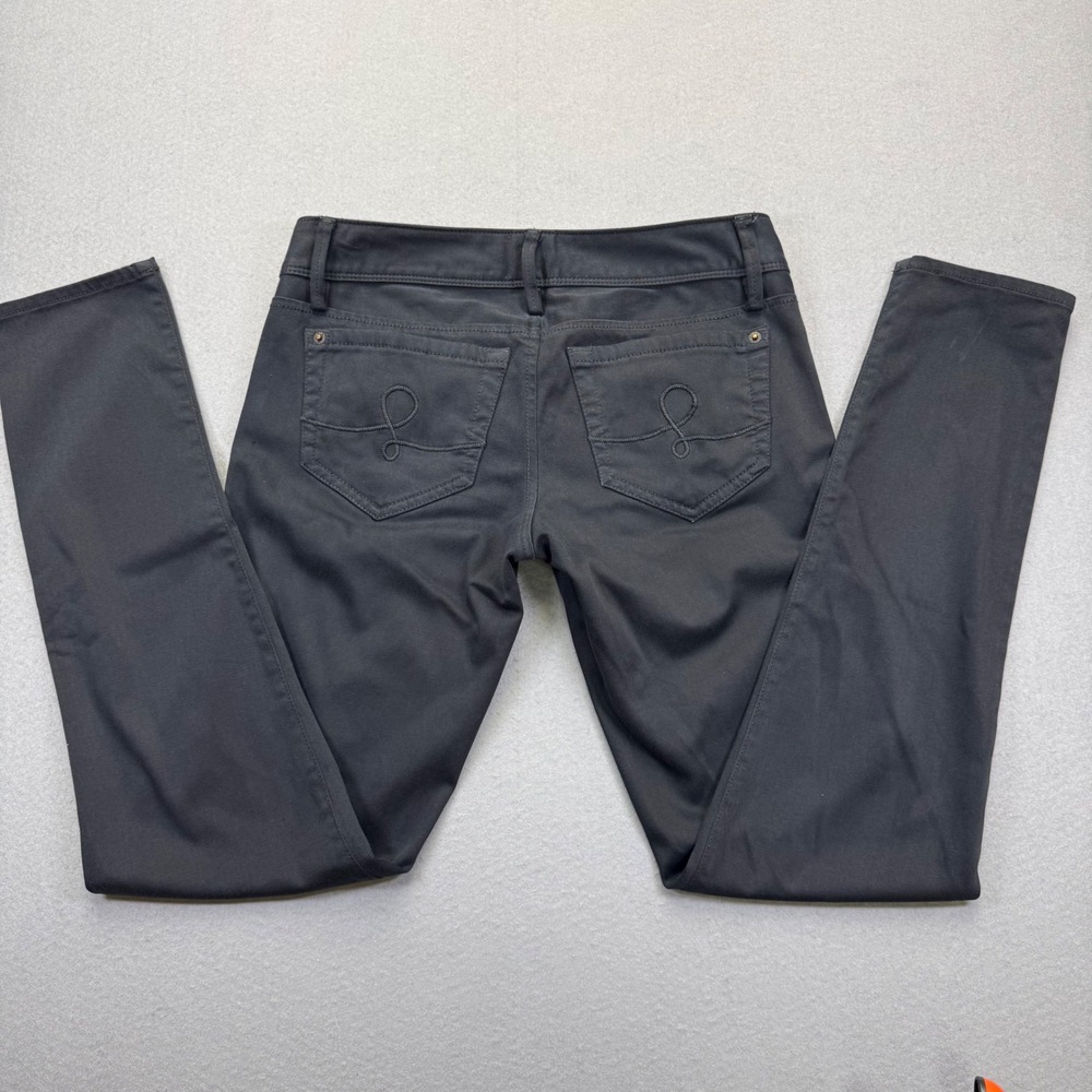 Lilly Pulitzer Worth Skinny Pants Womens Size 2 Black Low Rise Twill Trousers